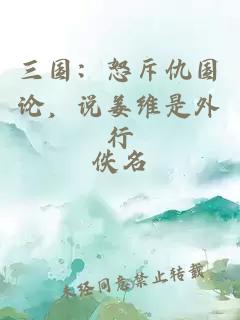 三国：怒斥仇国论，说姜维是外行